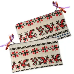 Dámská kosmetická taštička Ornament s ptáky